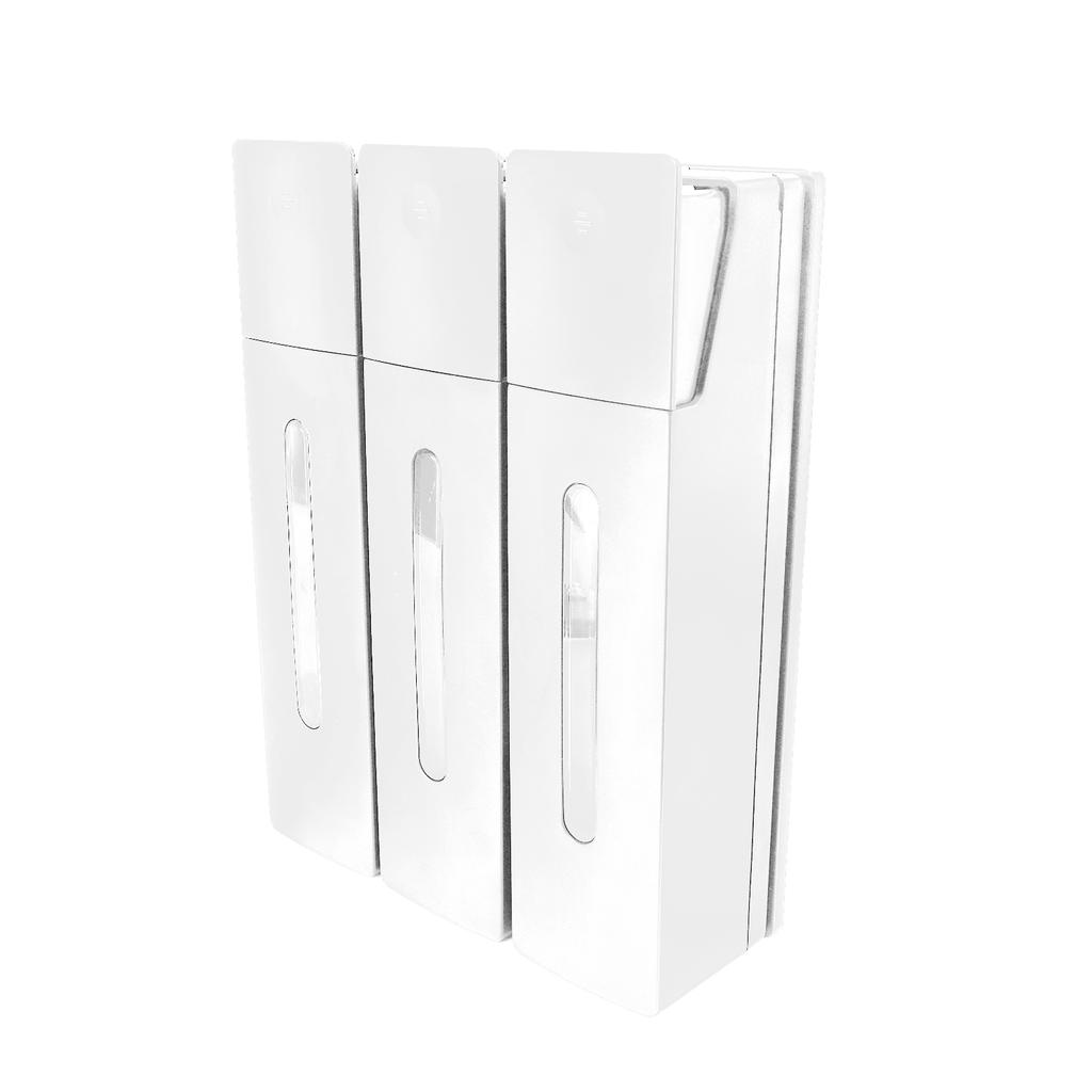 Druck Flüssigseifenspender 400ML 3 Kammern Wandmontage Badezimmer Dusche Haarwaschmittel Flüssigflasche