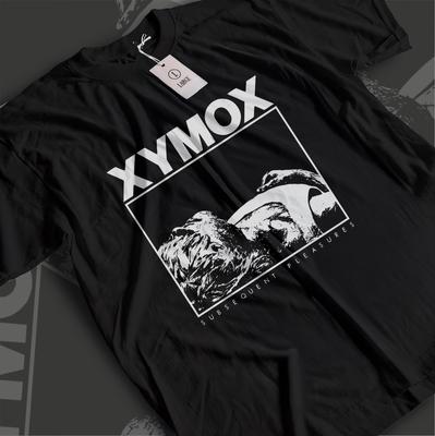 Vintage Darkwave XyMox T-Shirt, 80er Gothic Synthwave Musik T-Shirt (Verblasstes Schwarz)