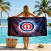 Asciugamano da Spiaggia alla Moda Chicago Cubs Asciugamano Portatile Morbido ad Asciugatura Rapida per Nuoto Campeggio Vacanze