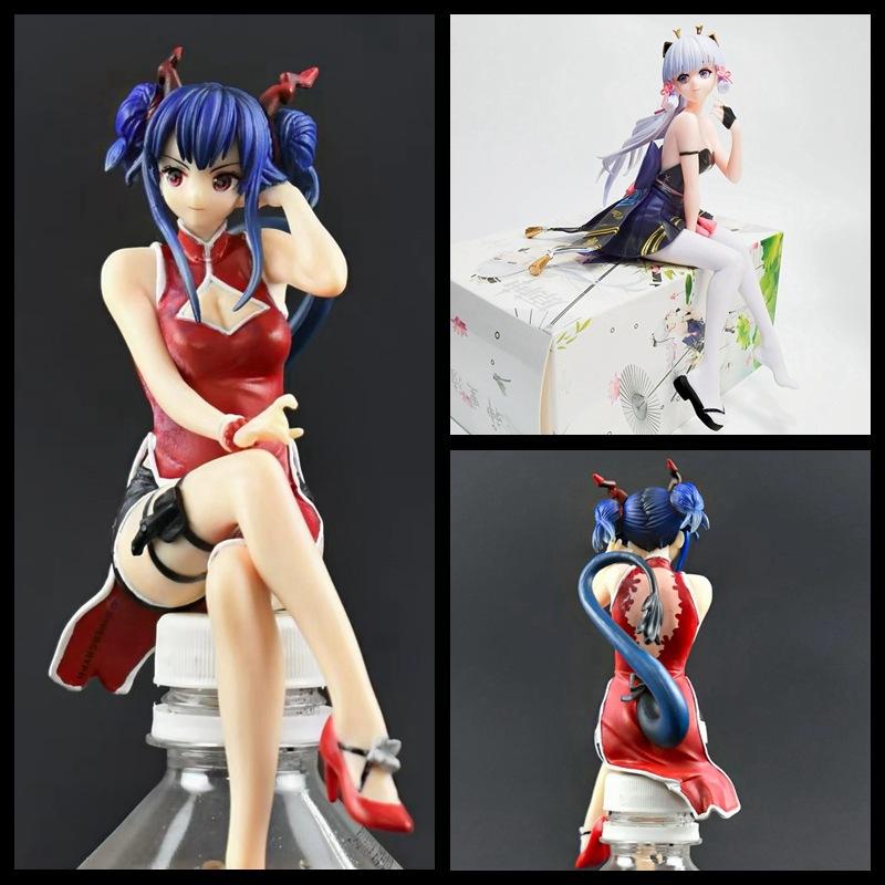 Cup Noodle Series, Princess Egret, Shenli Linghua, Cup Noodle Chen, Sitting Position, Lao Chen Ornament, Boxed Figure