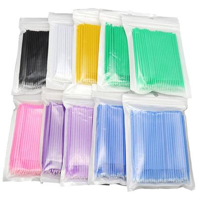 100-1000 Stück Einweg-Mikrobürsten Mascara-Stäbchen Applikator Wimpernentfernungs-Wattestäbchen Mikrobürsten Wimpernverlängerung Make-up-Pinsel Werkzeuge