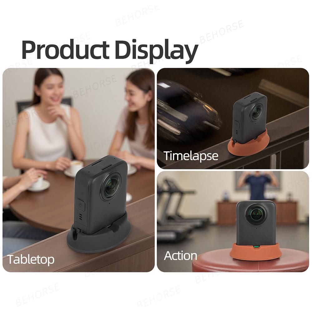 Silicone Base For DJI OSMO 360 Car Mount Bracket Desktop Stand Anti-slip Fixed Base For DJI Osmo 360 Sports Camera Accessories
