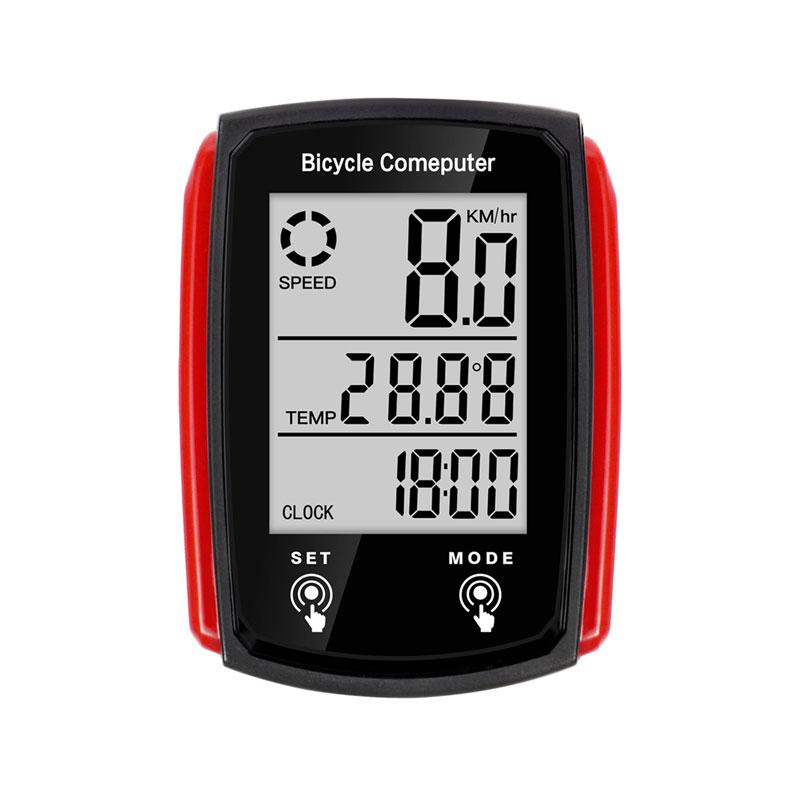 Wired Bike Computer LED Digital Bicycle Speedometer Odometer Touchscreen Cycling Computer Waterproof with Backlight