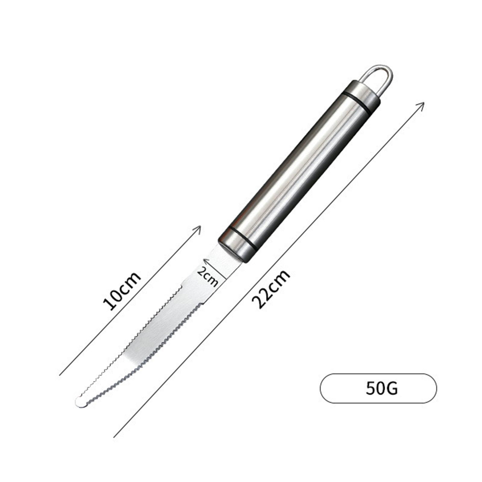 

Нож для грейпфрута из нержавеющей стали Овощечистка Овощерезка Терка Слайсер Измельчитель Открывалка для консервов Портативный Простой в использовании Кухонный аксессуар серебряный