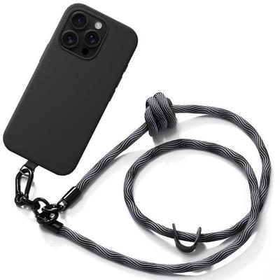 Case - BOOLING - for iPhone 16 Pro Max - Shockproof Silicone - Removable Lanyard - Flexible