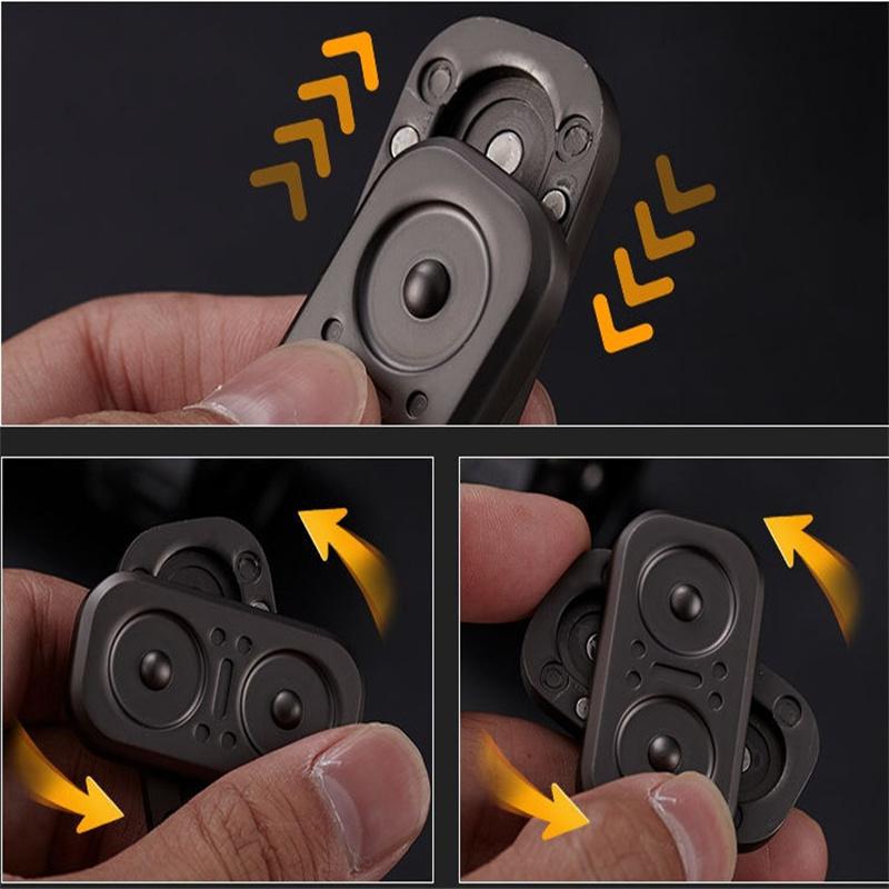Unstress Artifact Owl Infinite Push Card Metal Pop Card Coin Sensing Card Fingertip Gyro Toy Office Desk Toys For Adults