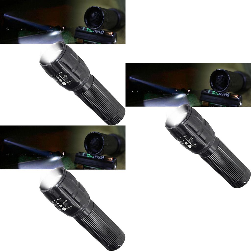 Premium Quality 5000lm Xm-l T6 Led Flashlight With Zoomable Focus And 7 Modes