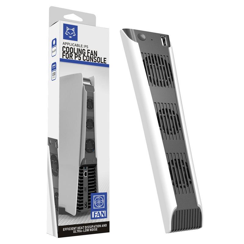 New PS5 Console Cooling Fan with Temperature Control, Rear Mounted Cooler, Heat Dissipation for PS5