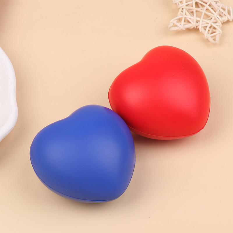 1/3Pcs Funny Love Heart Ball Soft Slow Rising Stress Reliever Gag Squeeze Kids Toy Anti-Stress Decompression Toy