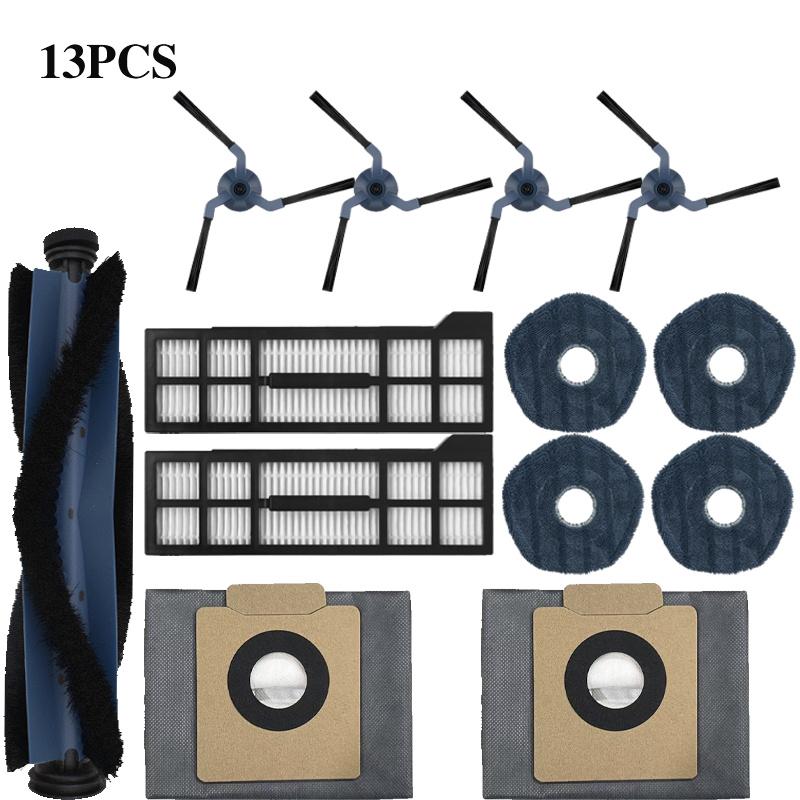 For Eufy X10 Pro Omni Robot Vacuum Spare Parts Main Side Brushes Mop Cloths HEPA Filters Dust Bags Accessories