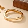 Popular Cross-Border Alloy Pleated Bracelet: Unique Elliptic Curve Design, Bold Fashion Statement