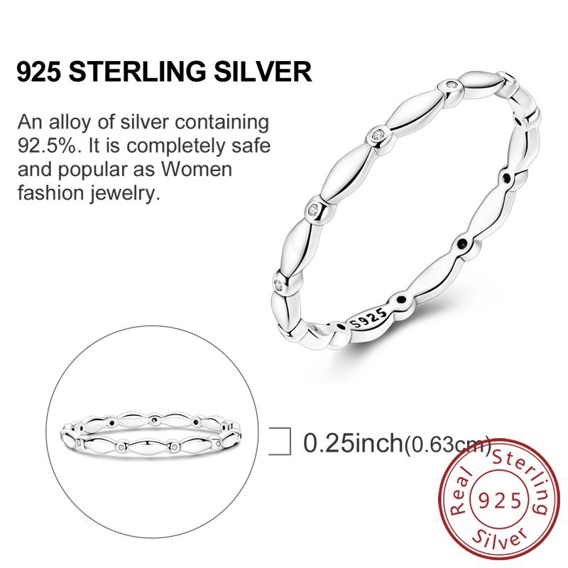 New 925 Silver Rings Firefly Hollow Rose Infinite Love Simple Ring for Women Wedding Engagement Party Jewelry Gift