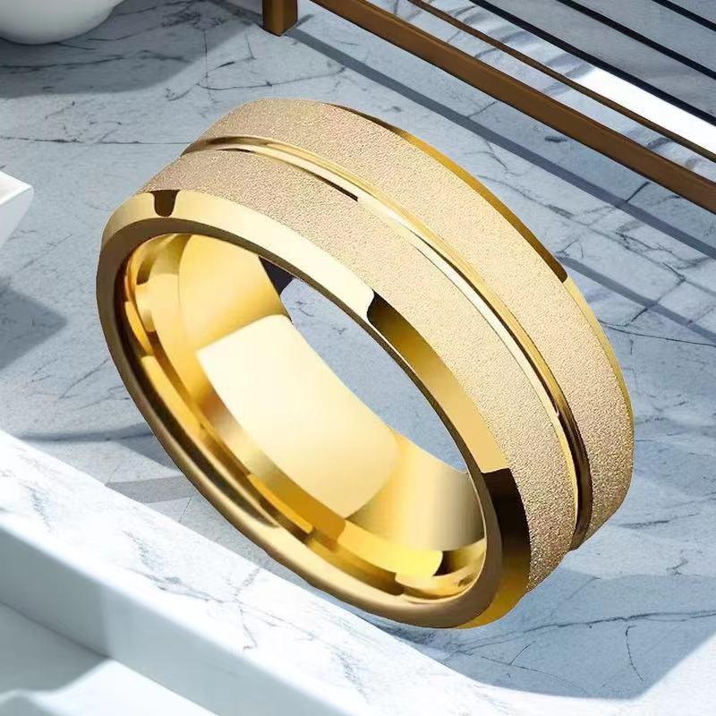 

Мужское хип-хоп кольцо на мизинец из титановой стали - Модные украшения из матовой нержавеющей стали Size 9