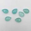 Natural Aqua Chalcedony Pear Cabochon Loose Gemstone Lot 6 Pcs 12*17-13*17 MM 65 CT For Jewelry Making