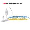 3mm 5mm 8mm COB Led Strip with Motion Sensor DC 5V USB Powered White Red Blue Green Yellow Flexible Room Night Light 1M 3M 5M