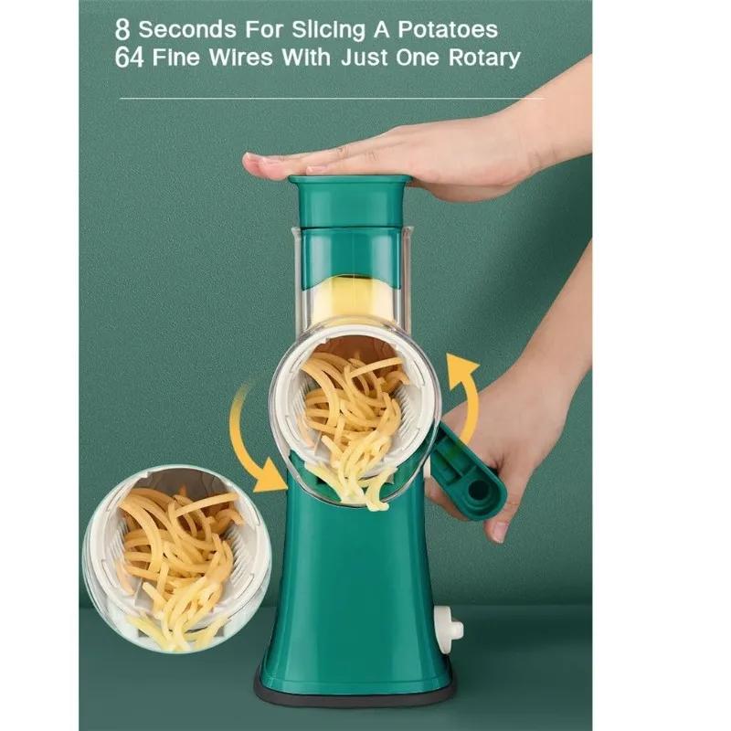 Mandoline Hacken Schneiden Kartoffel Gemüsehobel Karottenschneider Fruchthacker Küchenkochwerkzeug Zubehör Haushaltsgeräte