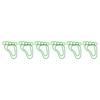 100PCS Foot Shape Paper Clips Slip Resistant Colorfast Cute Appearance Portable for   School Family