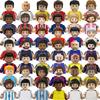 Světové fotbalové hvězdy Messi Ronaldo Neymar Lamine Yamal Minifigurky Modely Dětské Hračky Kostky Vánoční Dárek Kluci Dívky Juguetes