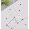 100% 925 Sterling Silver Long Drop Earrings for Women Wedding Party Gifts Sterling-silver-jewelry Pendientes