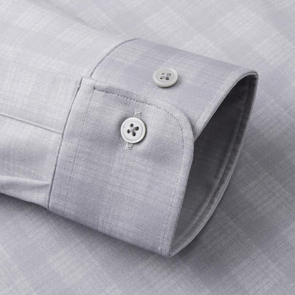 3A Antibacterial+Cooling Spring New Business and Leisure Skin Friendly Smooth Long-sleeved Shirt for Men