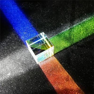 1pc Square Glass Mirror, Six Sided Optical Prism, Art Deco Toys