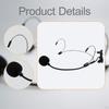 Discreet Double Earhook Headset Flexible for Theater, Lectures, Podcasts Versatile Comfortable Low