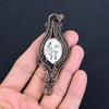 Lady Carved Face 999 Copper Wire Wrapped Pendant, Handmade Gemstone Pendant Jewelry, Gifts For Wife Brand New Pendant