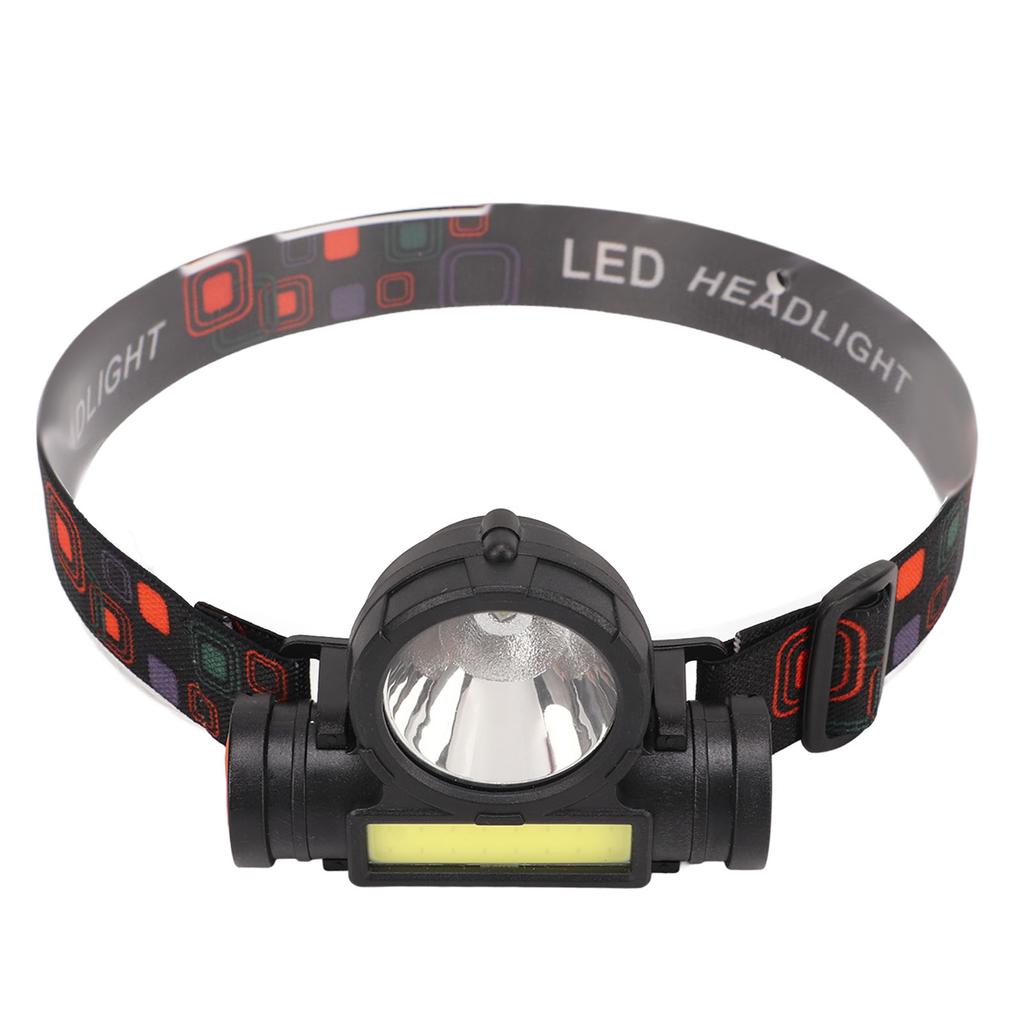 Outdoor Headlamp IPX4 Waterproof Super Bright USB Charging COB Head Flashlight for Running Cycling