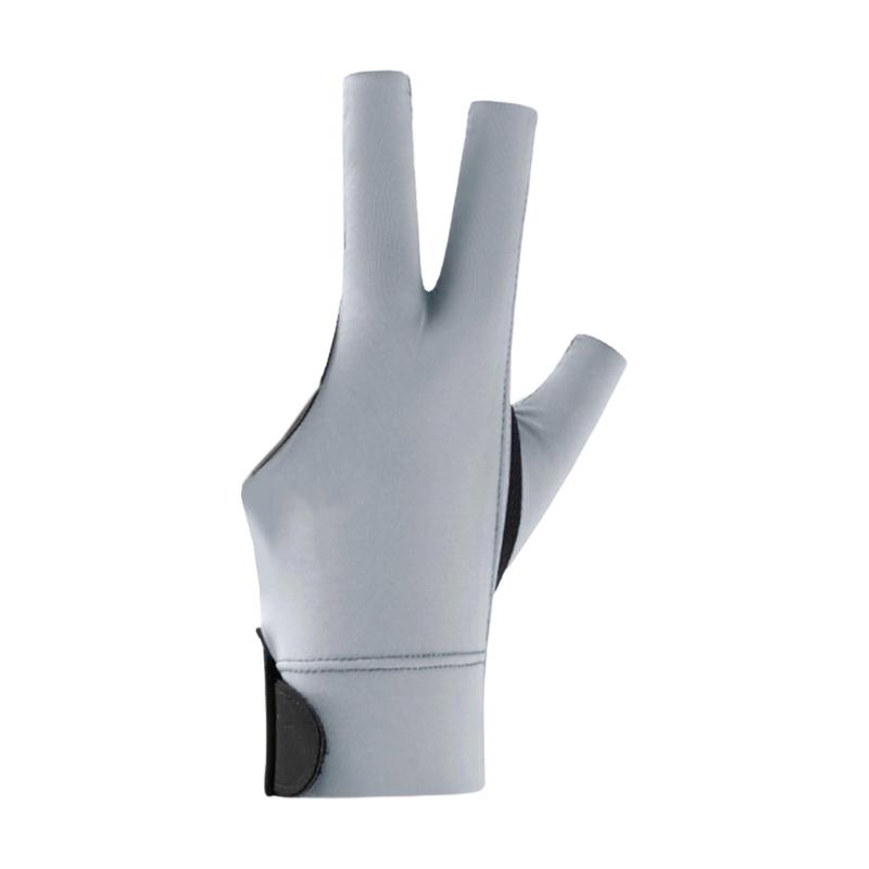 Breathable Three Fingers Glove NonSlip Billiard Training Gloves Pool Mittens Portable Left/Right Hand Billiards Glove