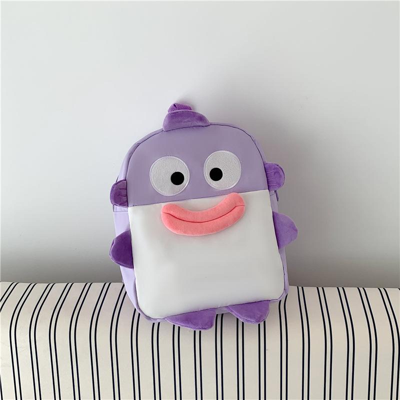Schoolbag1011 spring new big mouth fish backpack cute Japanese cartoon ugly cute funny schoolbag large capacity backpack female