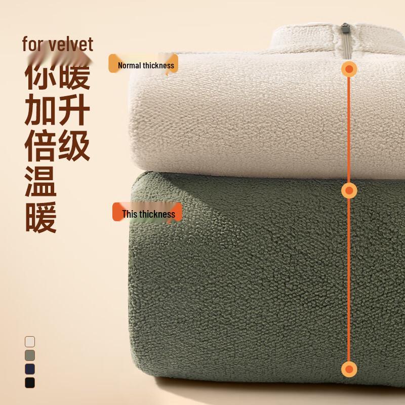 JEEP Men's Fleece-Lined Half-Zip Stand-Collar Pullover