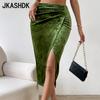 Dámská móda Ležérní Jednobarevný potisk Léto Jaro Sexy sukně