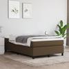Maison Exclusive - Sommier à lattes de lit et matelas marron foncé 120x190cm tissu