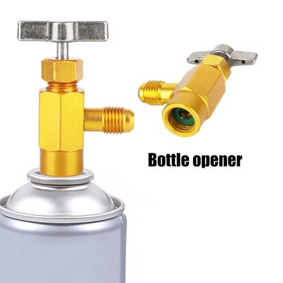 1/2 ACME Butelka dozująca Akcesoria samochodowe 1/4 Adapter gwintu R-134a Chłodnica samochodowa Klimatyzacja Automatyczny otwieracz kranu Zawór