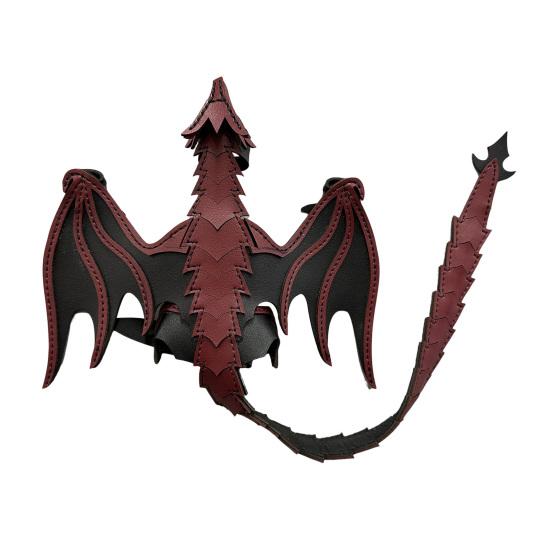 

Браслет-манжета из искусственной кожи с драконом для мужчин и женщин, регулируемый, для косплея, браслеты-обертки с кольцом на палец, готические аксессуары для костюма на Хэллоуин черный коричневый