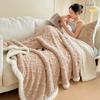Drehdecke für Bett Thermodecke Fleece-Überwurfdecke für Couch Sofa Schlafzimmer Weiche Warme Decke Multifunktionale Decke