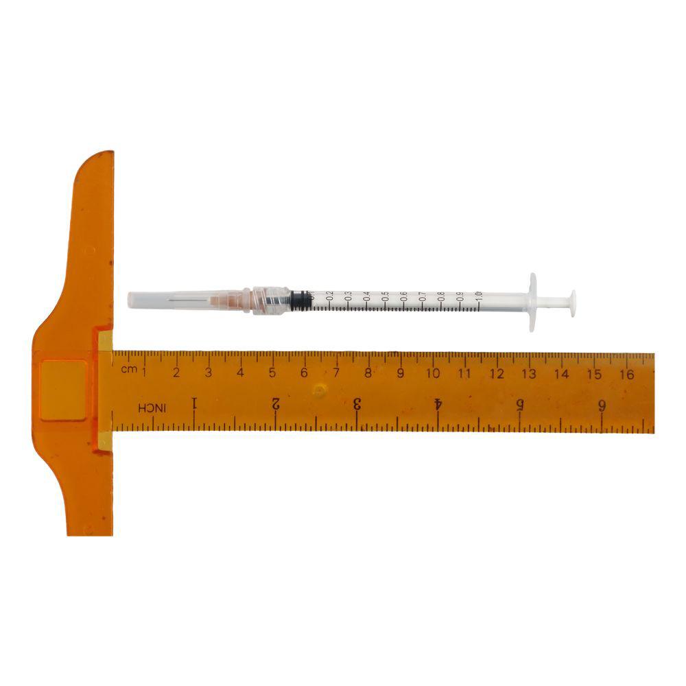 20Pack 1ml/cc Disposable Plastic Sterile Syringes with 25Ga Cap, for Scientific Labs, Industrial Adhesives, Individually Package