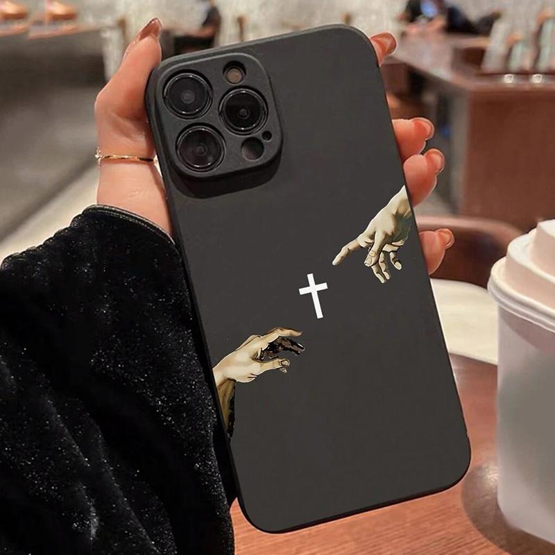 

Jesus Cross Painted Anti-Shock Phone Case For Samsung Galaxy S26 S25 S24 S23 S22 S21 Note 20 10 Edge Lite Ultra Plus FE 4G 5G Samsung S25 Plus 5G