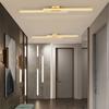 Modern LED Ceiling Light Black Gold 60/80cm Line Lamps For Living Room Entryway Bedroom Hallway Hotel HomeLighting Fixtures