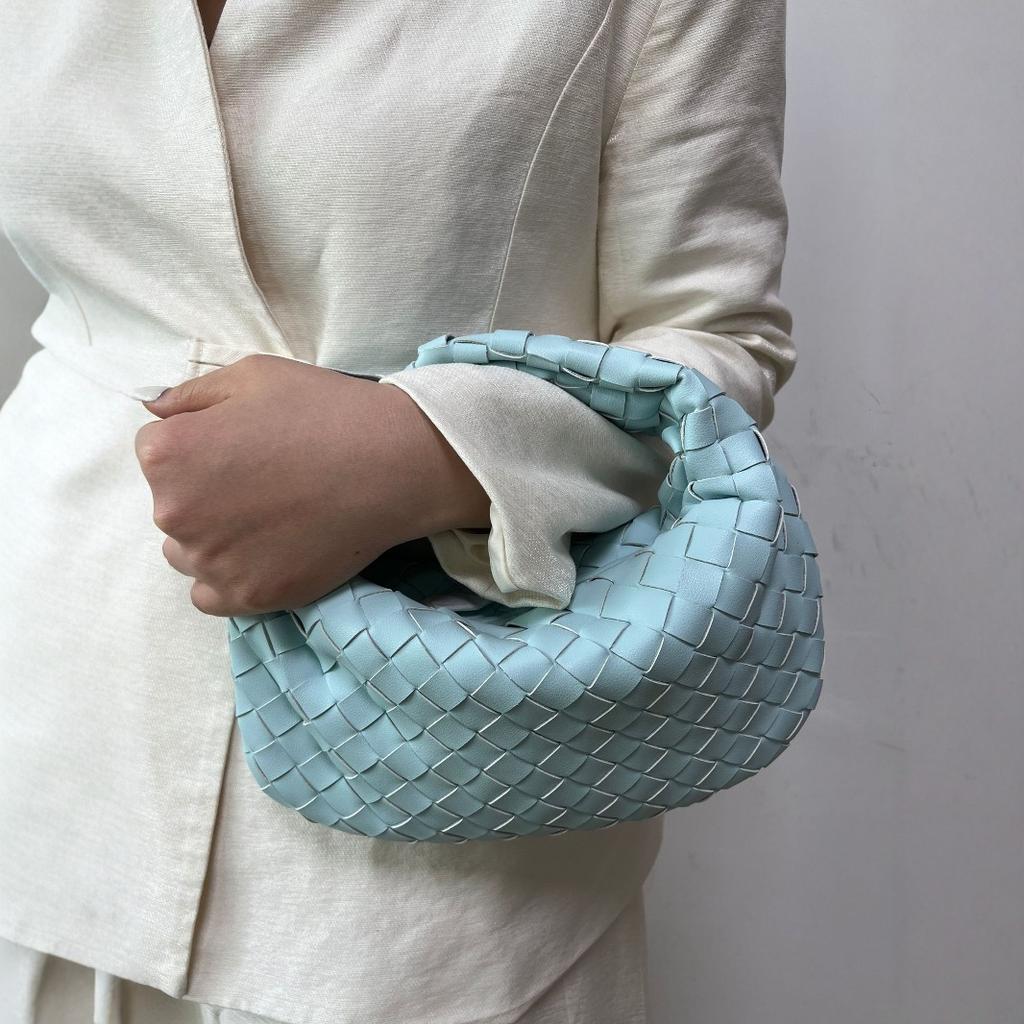 Trend Knödel Damen Tasche vielseitige Schultertasche Temperament Handtasche personalisierte Croissant handgewebt