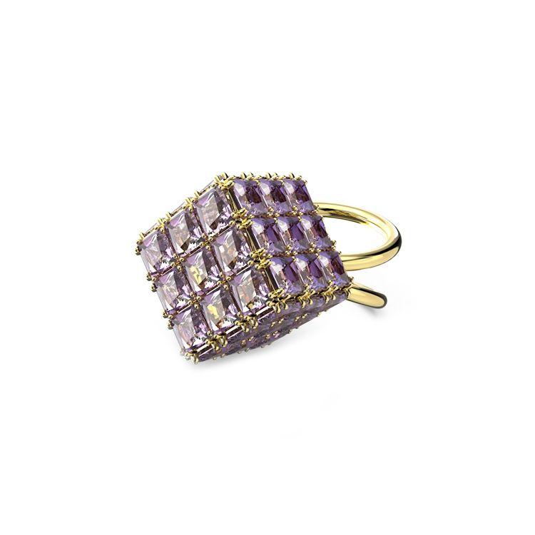 Swarovski Curiosa Square Cut Personality Ring Women rings Purple 5629238 55