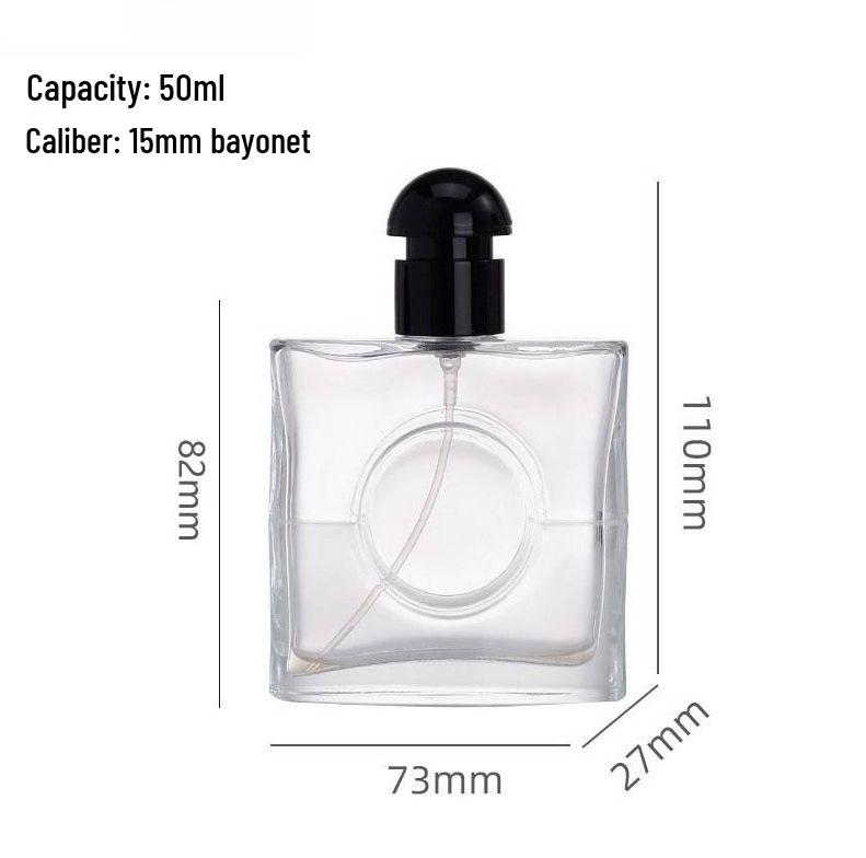 50ml Transparent Glass Spray Bottles for Perfume