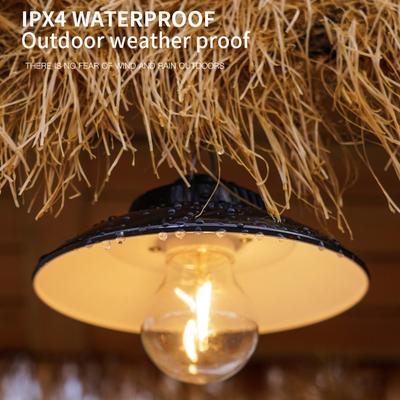 LED Portable Camping Light Typc-C Rechargeable IPX4 Waterproof Hanging Tent Lamp