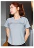 Women's Quick-Dry Mesh Sports Top - Lightweight, Loose-Fit Yoga T-Shirt for Summer