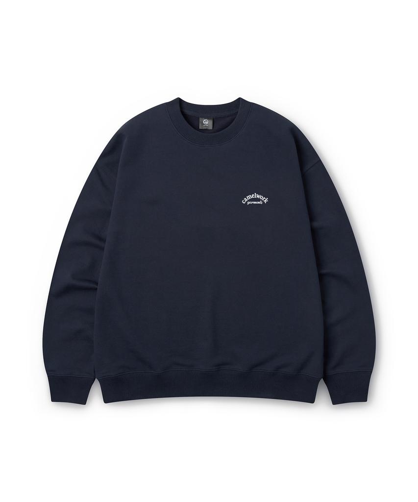 CAMEL WORK Small Logo Sweatshirt (Navy)
