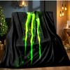 Monster Energy Flannel Blanket, Use for Birthday/Holiday Gift, Soft Blanket for Sofa/Bed/Camping/Office/Tourism Use,All Seasons
