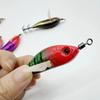 80mm Cuttlefish Egi Squid Lure Squid Jig Wood Shrimp Lure Glow Horizontal Shrimp Squid Hook ABS Sea Fishing Hard Bait