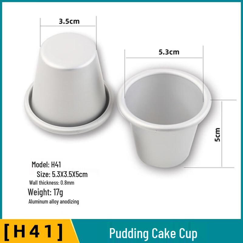 Diruien Aluminum Alloy Caramel Pudding & Cake Molds