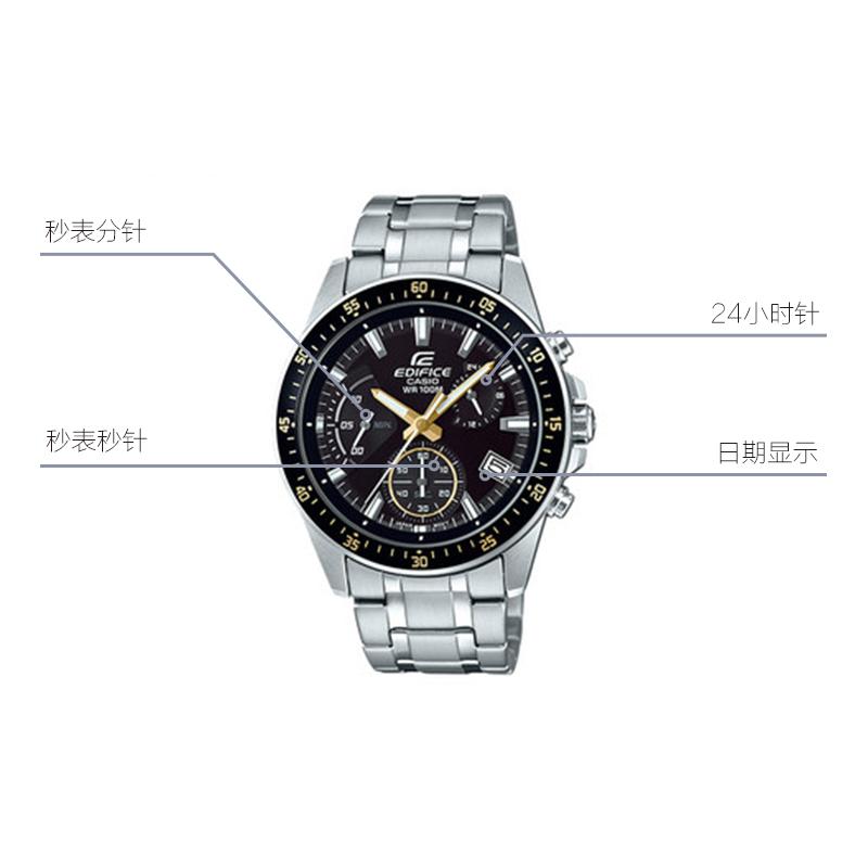 Casio Men EDIFICE Black Watch EFV-540D-1A9VUPRD