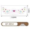 Christmas Butterfly & Flower Face Tattoo Stickers - Fresh European Style Freckle Designs for Parties